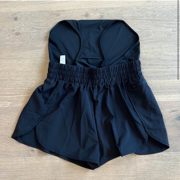 Women’s athletic shorts Black Running Shorts Lined Pockets Pickleball Tennis - Picture 2 of 5